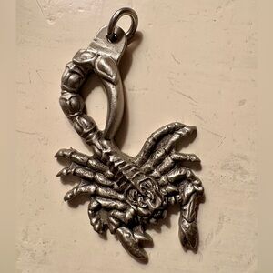 1998 NWA STING Scorpion World Championship Wrestling Pewter
Necklace Pendant